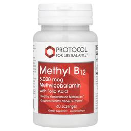 Protocol For Life Balance Methyl B12 5 000 Mcg 60 Lozenges