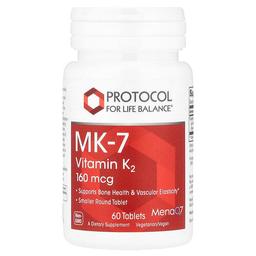 Protocol For Life Balance Mk 7 Vitamin K2 160 Mcg 60 Tablets