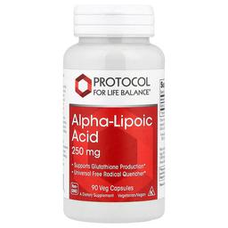 Protocol For Life Balance Alpha Lipoic Acid 250 Mg 90 Veg Capsules