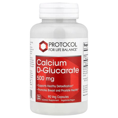 Protocol For Life Balance Calcium D Glucarate 500 Mg 90 Veg Capsules product image