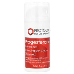 Protocol For Life Balance Progesterone Balancing Skin Cream Unscented 3 Oz 85 G