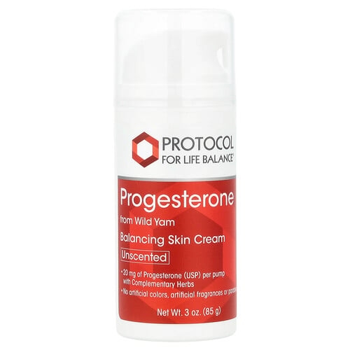 Protocol For Life Balance Progesterone Balancing Skin Cream Unscented 3 Oz 85 G product image
