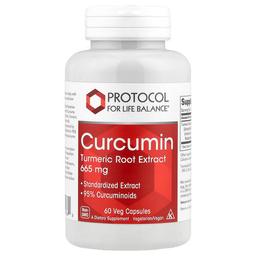 Protocol For Life Balance Curcumin Turmeric Root Extract 665 Mg 60 Veg Capsules
