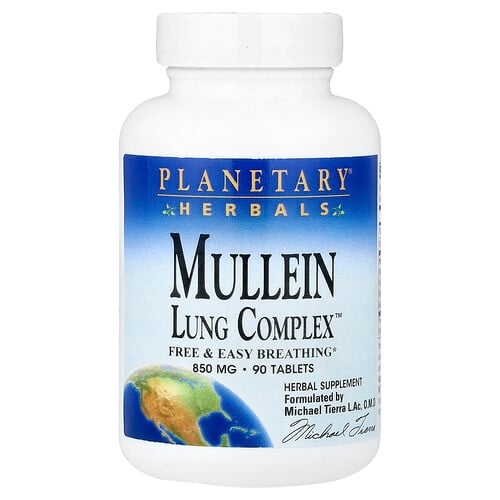 Planetary Herbals Mullein Lung Complex 90 Tablets product image
