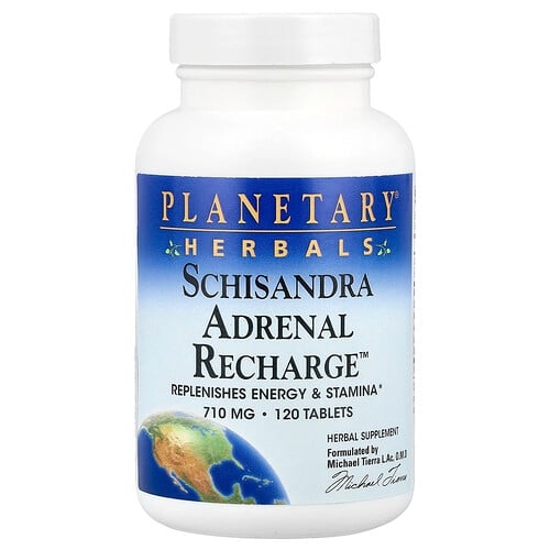 Planetary Herbals Schisandra Adrenal Recharge 120 Tablets product image
