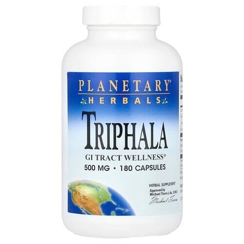 Planetary Herbals Triphala 180 Capsules 500 Mg Per Capsule product image