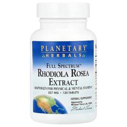Planetary Herbals Full Spectrum Rhodiola Rosea Extract 120 Tablets 327 Mg Per Tablet