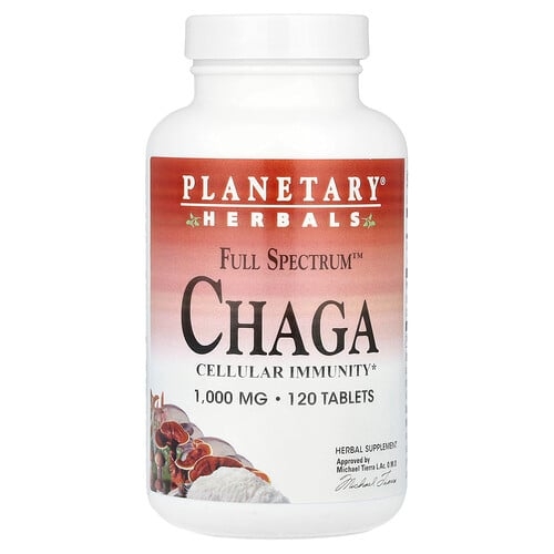 Planetary Herbals Full Spectrum Chaga 120 Tablets product image