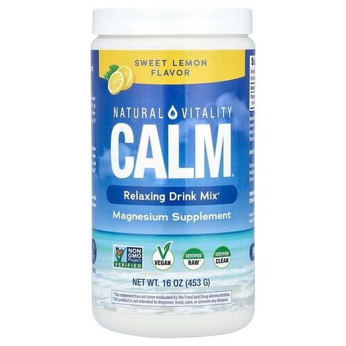 Natural Vitality Calm Relaxing Drink Mix Sweet Lemon 16 Oz 453 G product image