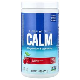 Natural Vitality Calm Magnesium Supplement Cherry 16 Oz 453 G