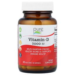 Pure Essence Vitamin D 2 000 Iu 30 Vegi Caps