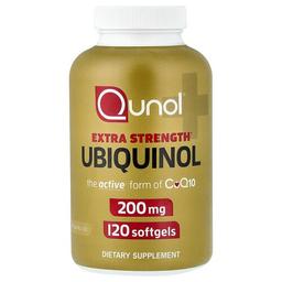 Qunol Ubiquinol 200 Mg 120 Softgels