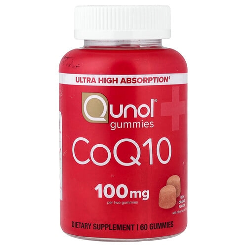 Qunol Coq10 Gummies Rich Orange 60 Gummies 50 Mg Per Gummy product image