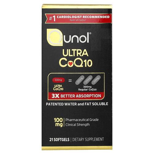 Qunol Ultra Coq10 100 Mg 21 Softgels product image