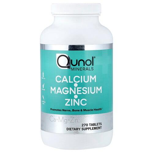 Qunol Calcium Magnesium Zinc 270 Tablets product image