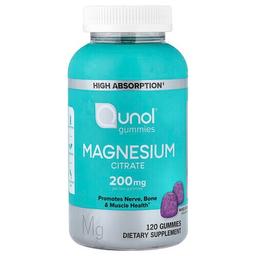 Qunol Magnesium Citrate Gummies Mixed Berry 120 Gummies 100 Mg Per Gummy
