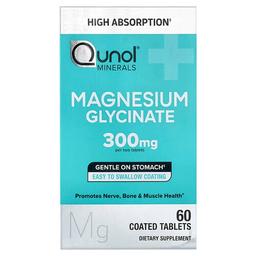 Qunol Magnesium Glycinate 60 Coated Tablets 150 Mg Per Tablet