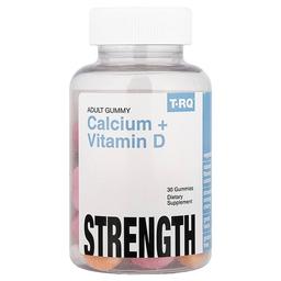 T Rq Adult Gummy Calcium Vitamin D Strawberry Orange Cherry 30 Gummies