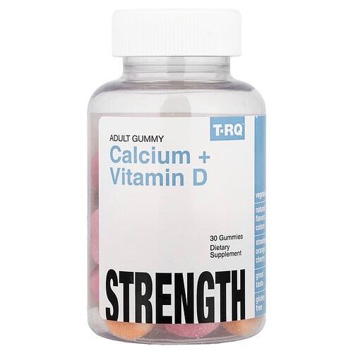 T Rq Adult Gummy Calcium Vitamin D Strawberry Orange Cherry 30 Gummies product image