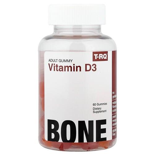 T Rq Adult Gummy Vitamin D3 Peach Mango Strawberry 60 Gummies 25 Mcg Per Gummy product image