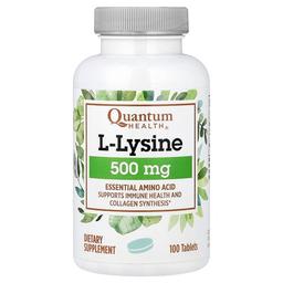 Quantum Health L Lysine 500 Mg 100 Tablets