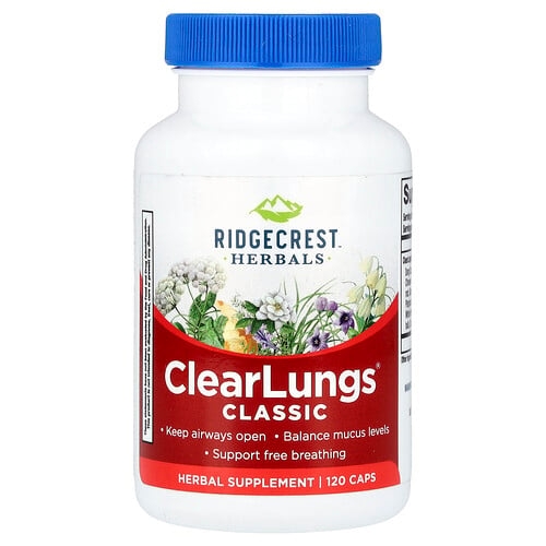 Ridgecrest Herbals Clearlungs Classic 120 Caps product image