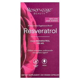 Reserveage Beauty Resveratrol 120 Veggie Capsules