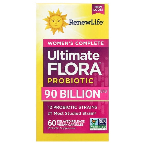 Renew Life Women S Once Daily Ultimate Flora Pre Probiotic 60 Delayed Release Vegan Capsules product image