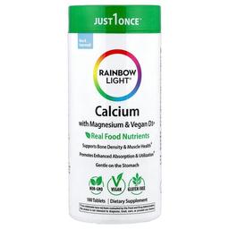 Rainbow Light Calcium With Magnesium Vegan D3 180 Tablets