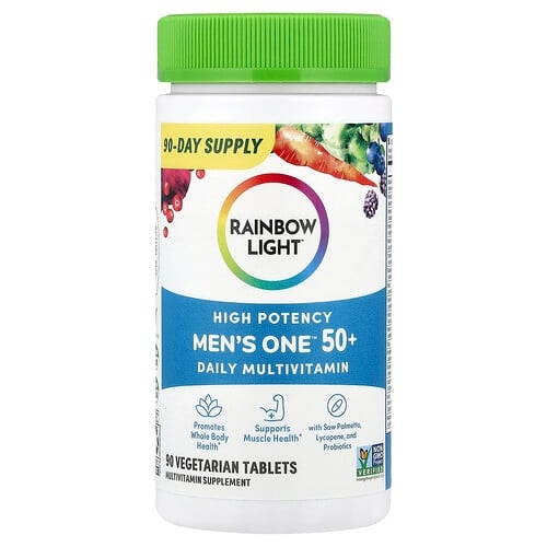 Rainbow Light Men S One 50 Daily Multivitamin High Potency 90 Vegetarian Tablets product image