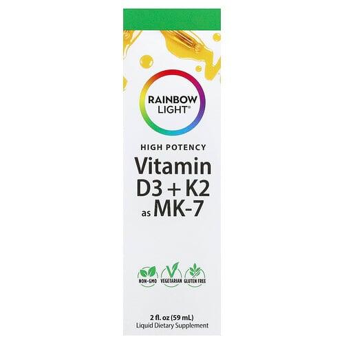 Rainbow Light Vitamin D3 K2 As Mk 7 2 Fl Oz 59 Ml product image