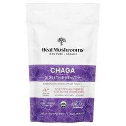 Real Mushrooms Chaga Organic Mushroom Extract Powder 5 29 Oz 150 Gm