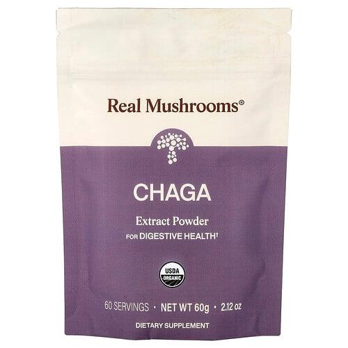 Real Mushrooms Chaga Extract Powder 2 12 Oz 60 G product image