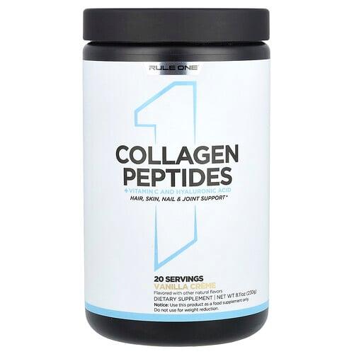 Rule One Proteins Collagen Peptides Vitamin C And Hyaluronic Acid Vanilla Creme 8 11 Oz 230 G product image
