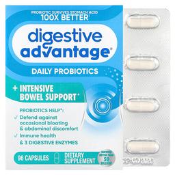 Schiff Digestive Advantage Daily Probiotics Intensive Bowel Support 96 Capsules