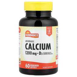Sundance Vitamins Absorbable Calcium D3 60 Quick Release Softgels