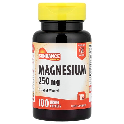Sundance Vitamins Magnesium 250 Mg 100 Coated Caplets product image