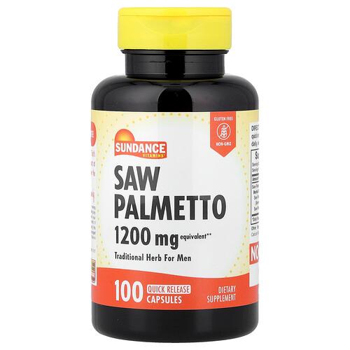 Sundance Vitamins Saw Palmetto 1 200 Mg 100 Quick Release Capsules product image