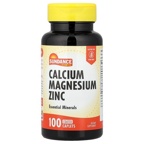 Sundance Vitamins Calcium Magnesium Zinc 100 Coated Caplets product image