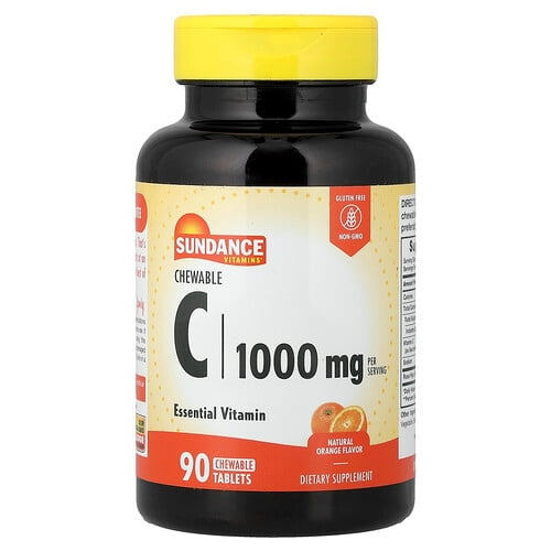 Sundance Vitamins Chewable C Natural Orange 90 Chewable Tablets 500 Mg Per Tablet product image