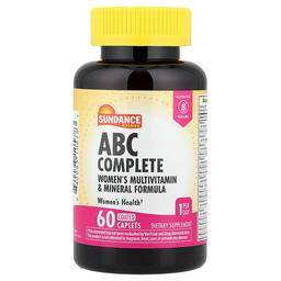 Sundance Vitamins Abc Complete Women S Multivitamin Mineral Formula 60 Coated Caplets