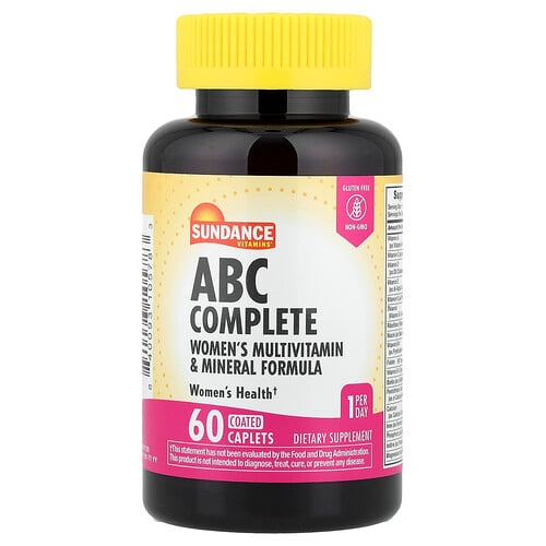 Sundance Vitamins Abc Complete Women S Multivitamin Mineral Formula 60 Coated Caplets product image