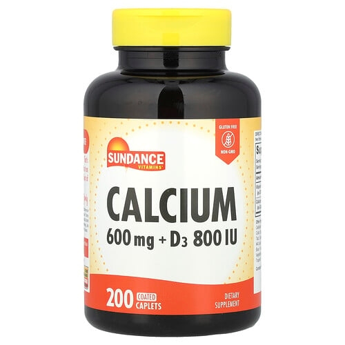 Sundance Vitamins Calcium D3 200 Coated Caplets product image