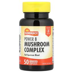 Sundance Vitamins Power 8 Mushroom Complex 50 Vegetarian Capsules