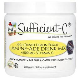 Sufficient C High Dosed Immune Ade Drink Mix Lemon Peach 250 G