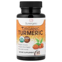 Sunergetic Organic Turmeric 60 Tablets
