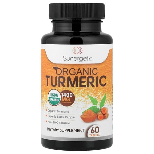 Sunergetic Organic Turmeric 60 Tablets product image