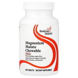 Seeking Health Magnesium Malate Chewable 100 Mg 100 Tablets