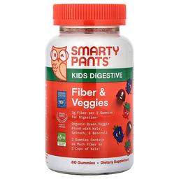 Smartypants Kids Digestive Fiber Veggies Gummies Mixed Berry 60 Gummies