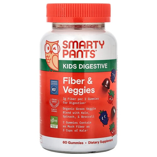 Smartypants Kids Digestive Fiber Veggies Gummies Mixed Berry 60 Gummies product image